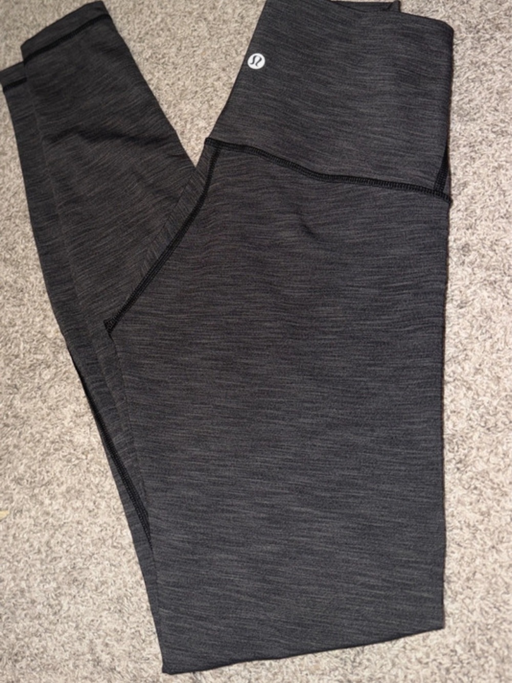 lululemon athletica Kids' Dark Gray Heather Performance Leggings